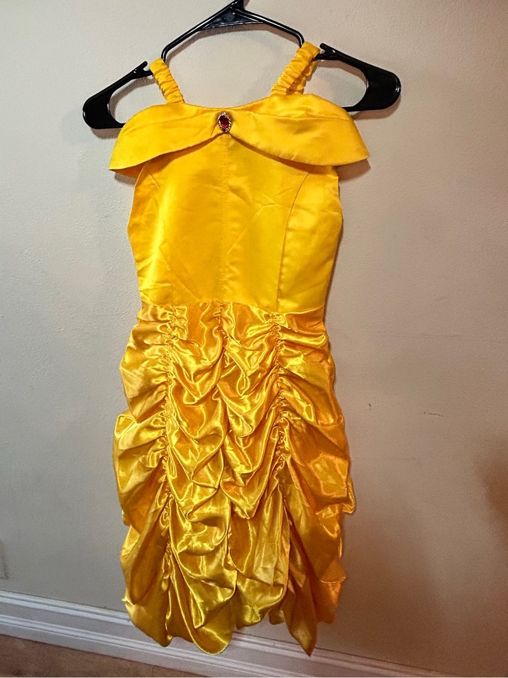 Yellow Girls' Belle costume dress